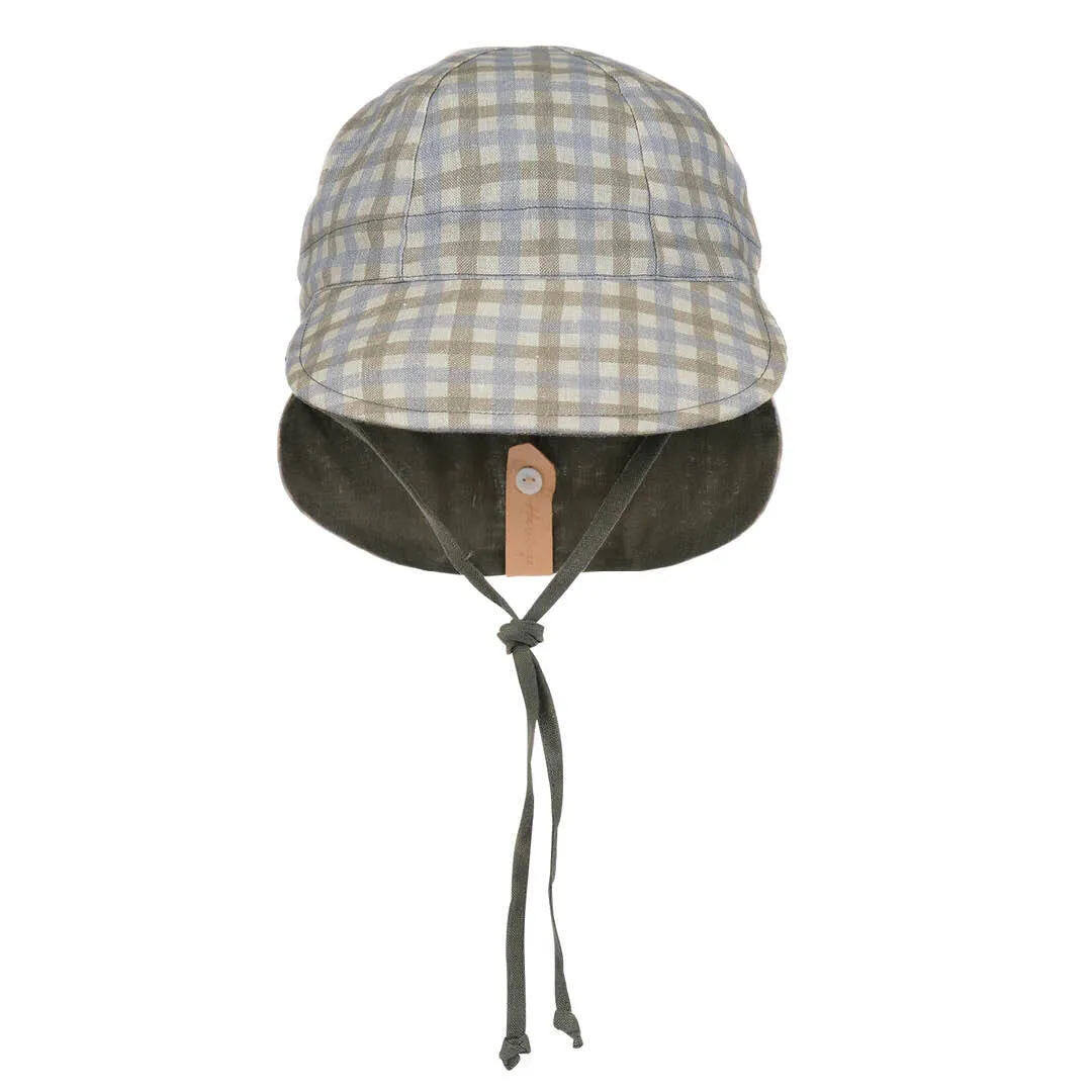 Bedhead Baby Reversible Flap Sun Hat - Noah / Olive