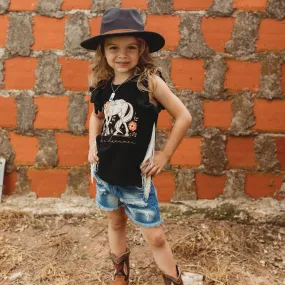 Black Be a Dreamer Fringe Shirt (2T-5T)