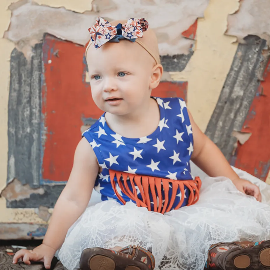 Blue Star Fringe Shirt Toddler (2T-5T)