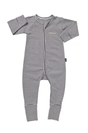 Bonds 2 Way Zip Wondersuit - Absolute Steel & White Stripe