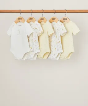 Botanical Garden Sleepsuits (Set of 5) - Yellow