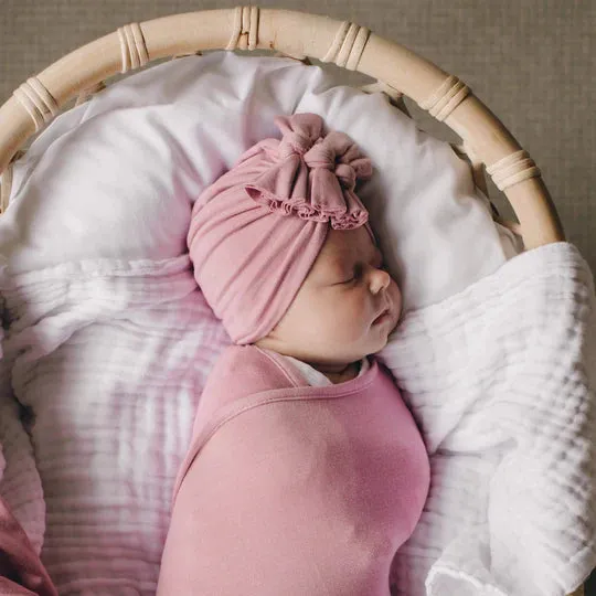 Bowy Made Baby Turban - Piggy