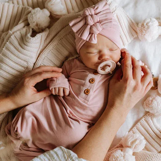 Bowy Made Baby Turban - Piggy