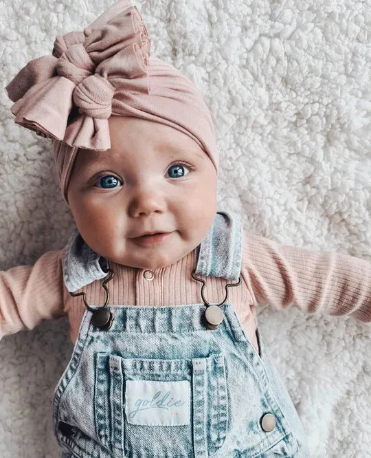 Bowy Made Baby Turban - Piggy