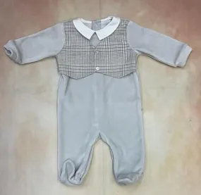 Boys infant boy velour Footsie
