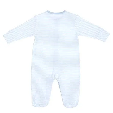 Boys Tonal Sleepsuits - Pack Of 3 (Blue)