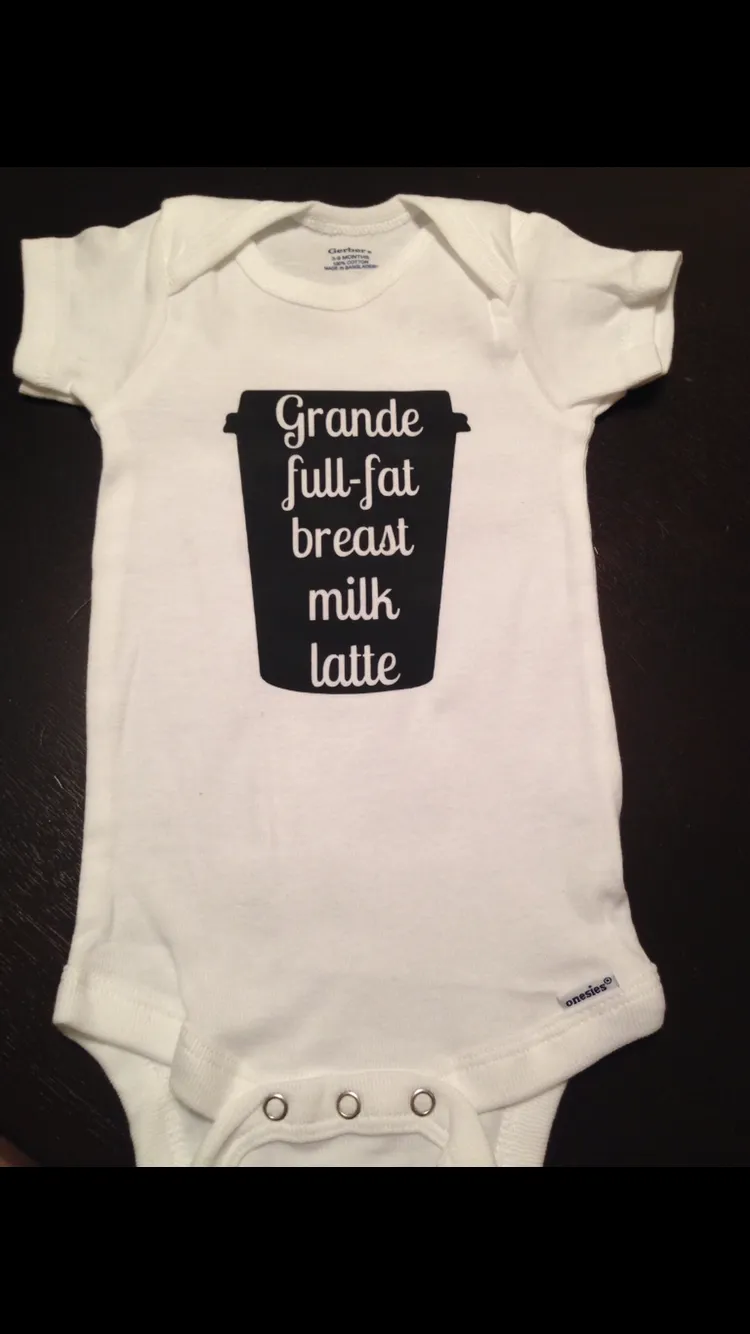 Breast Milk Latte Baby Onesie, Baby Shower Gift, Breastfeeding