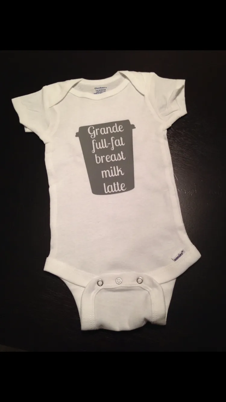 Breast Milk Latte Baby Onesie, Baby Shower Gift, Breastfeeding