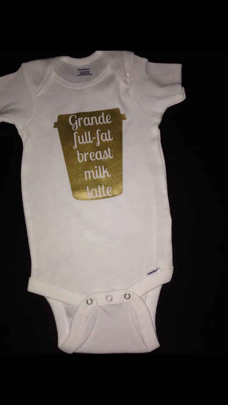Breast Milk Latte Baby Onesie, Baby Shower Gift, Breastfeeding