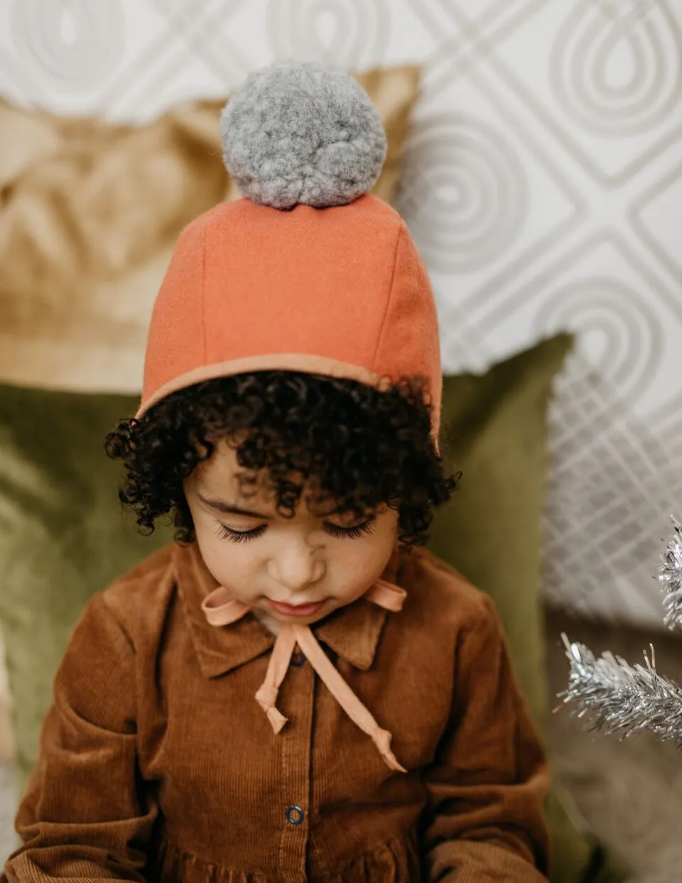 Briar Handmade Pom Bonnet - Greyhound