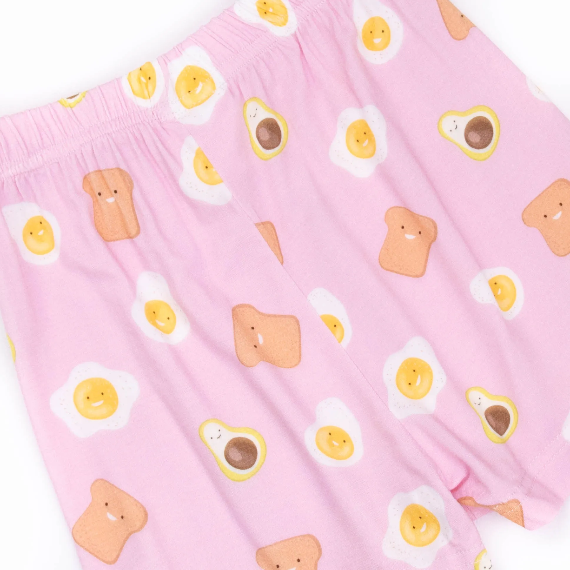 Brunch Club Bamboo Pajama Short Set, Pink