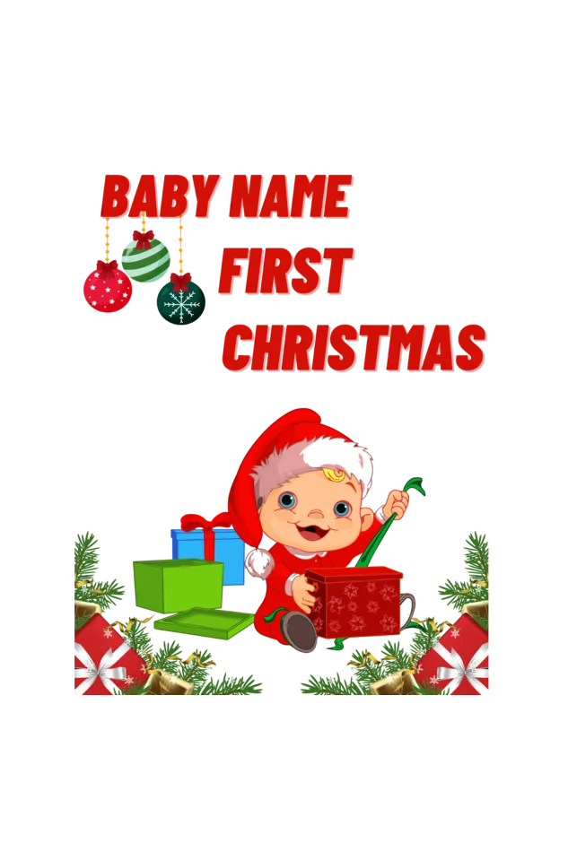Christmas Special : Customised Baby Rompers For Your Baby's First Christmas With Your Baby Name