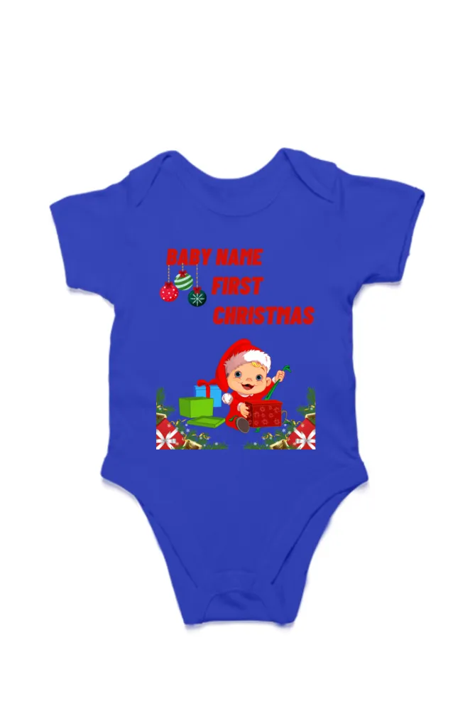 Christmas Special : Customised Baby Rompers For Your Baby's First Christmas With Your Baby Name