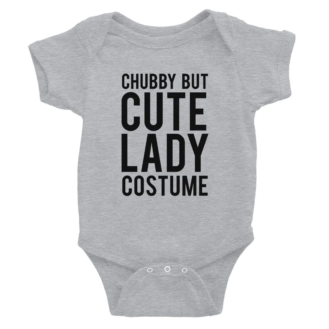 Chubby But Cute Lady Costume Baby Bodysuit Gift