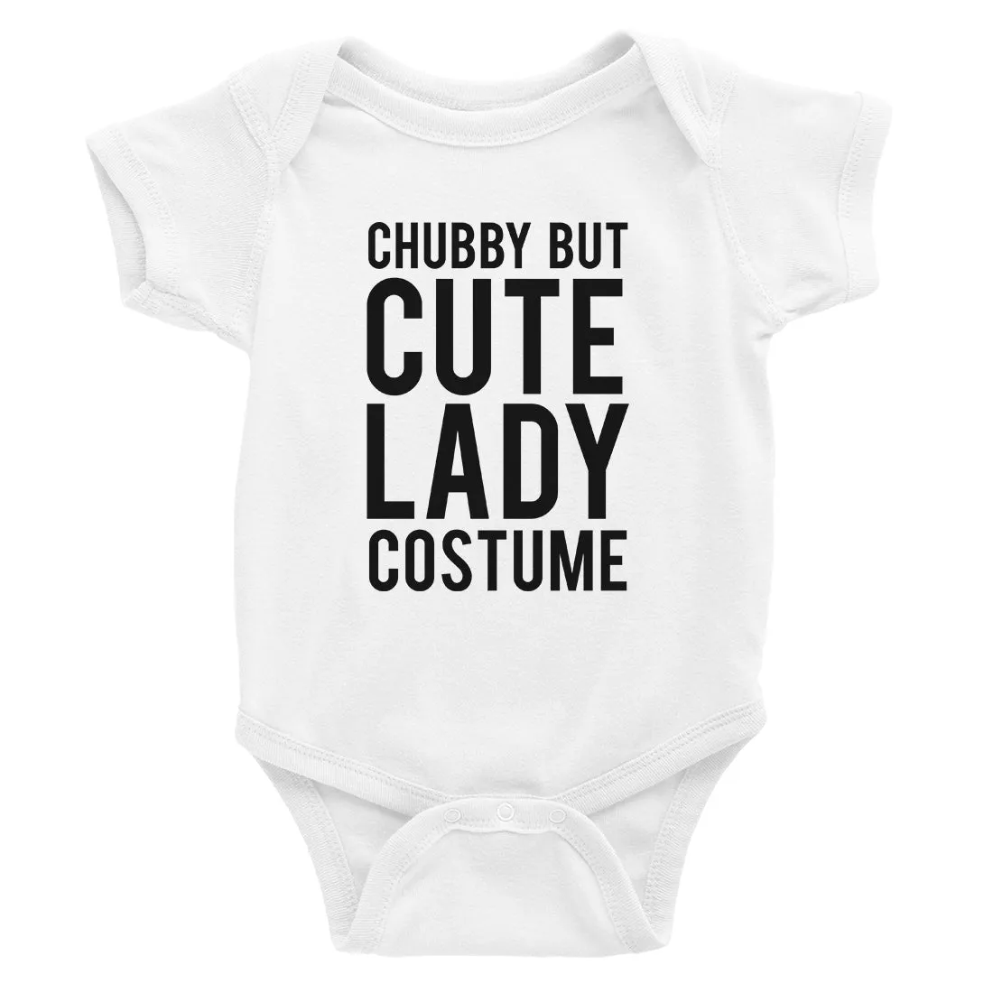 Chubby But Cute Lady Costume Baby Bodysuit Gift