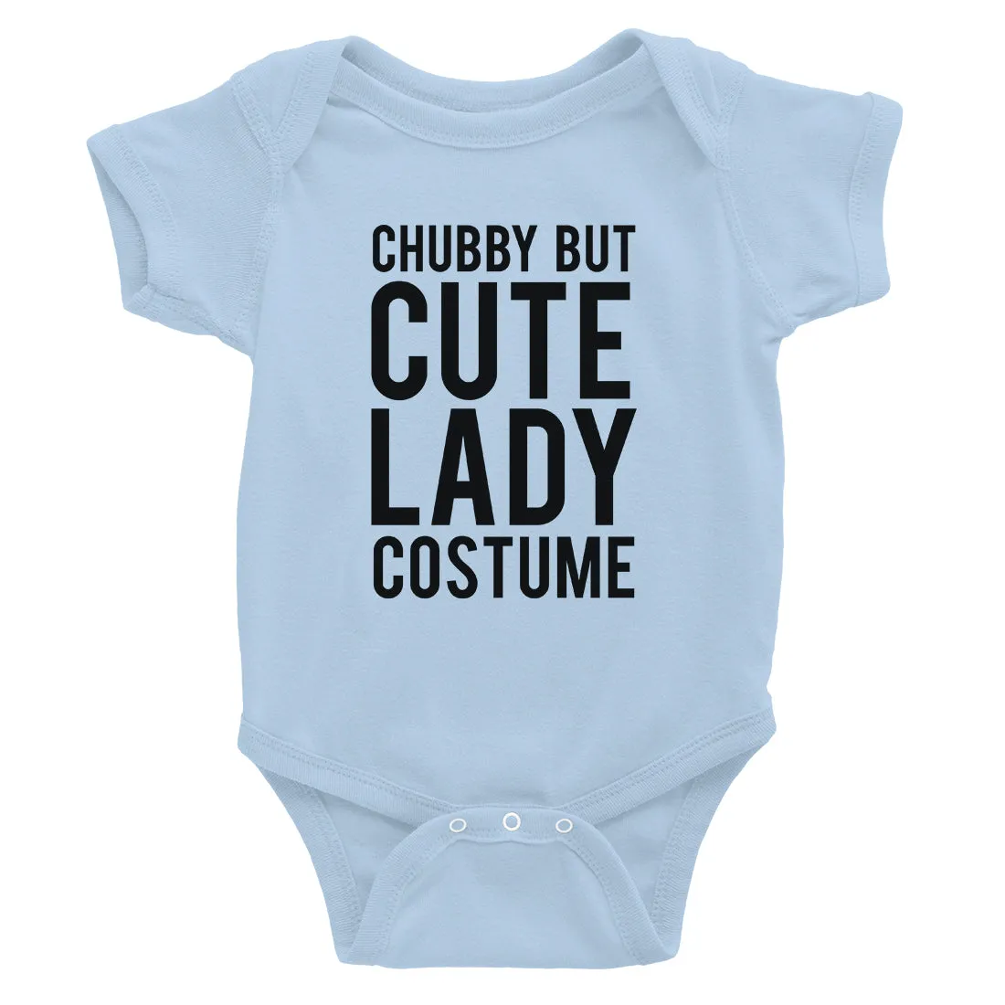 Chubby But Cute Lady Costume Baby Bodysuit Gift