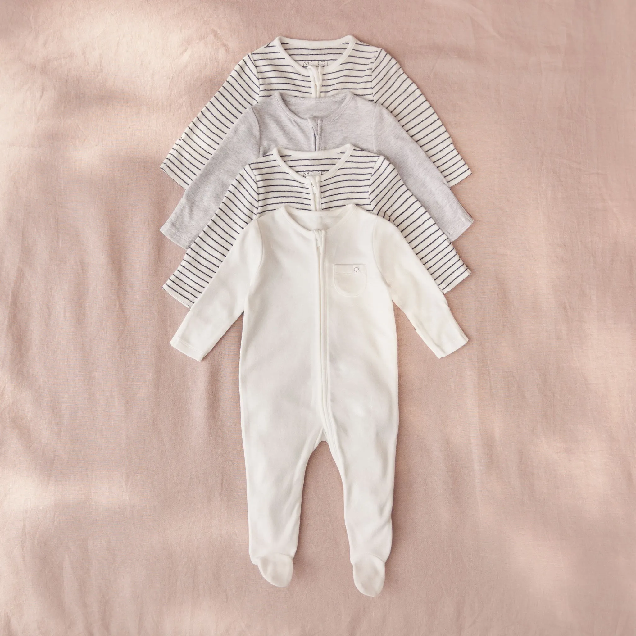 Clever Zip Sleepsuit 4 Pack