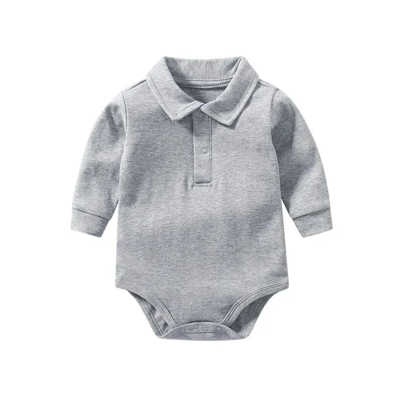 Collared baby Rompers