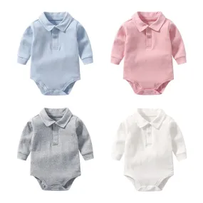 Collared baby Rompers