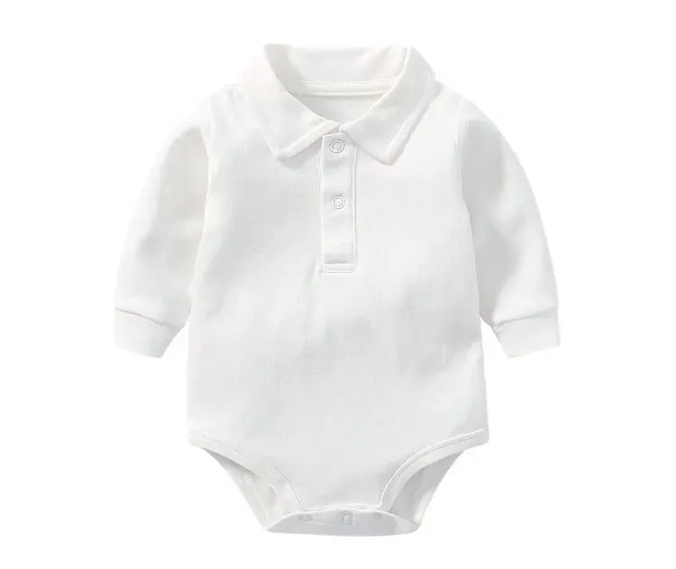 Collared baby Rompers