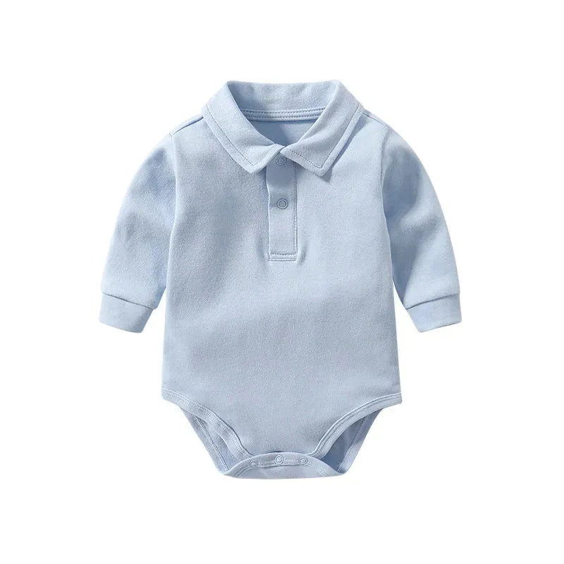 Collared baby Rompers