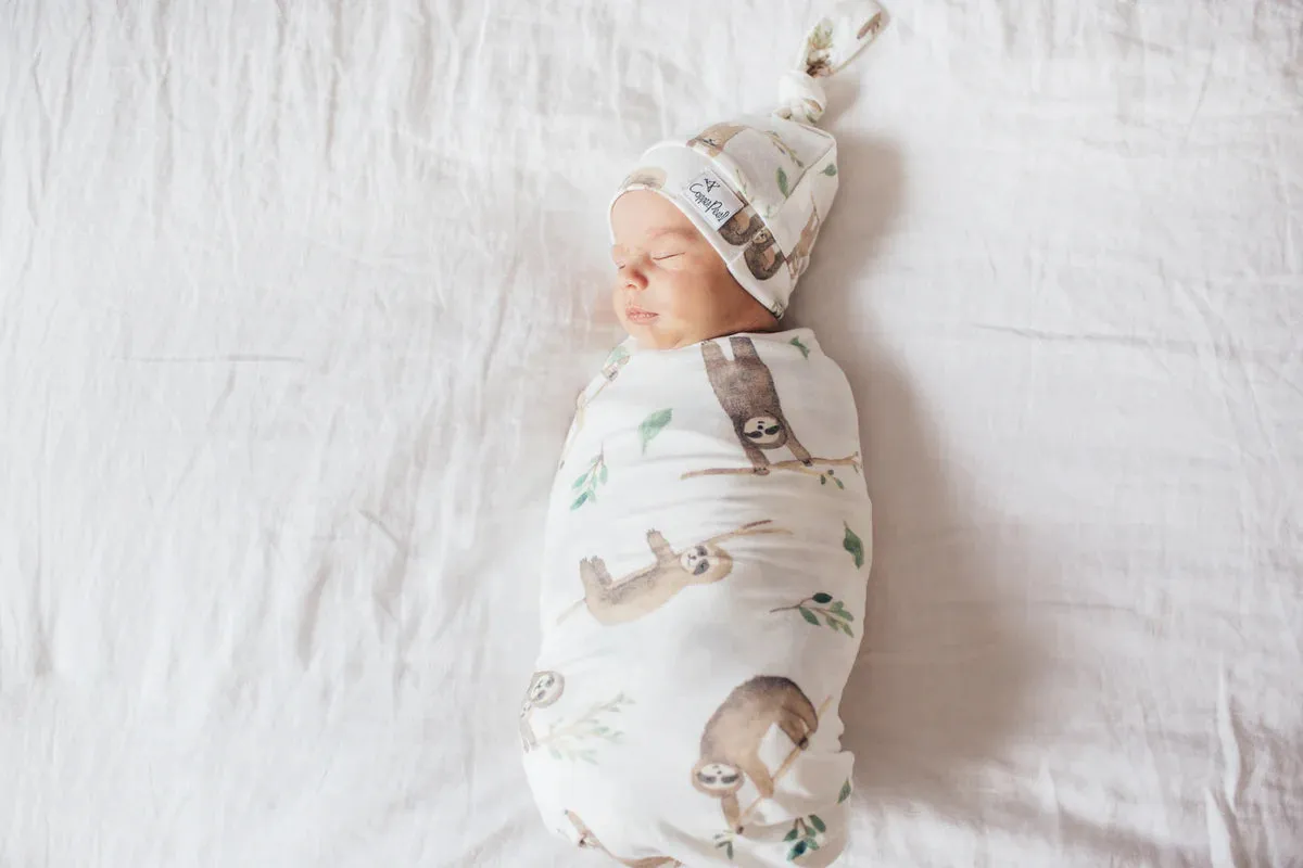 Copper Pearl Top Knot Hat - Noah Sloth