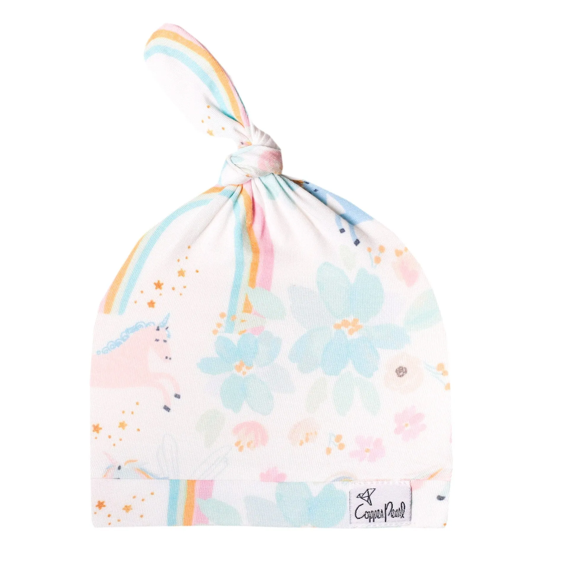 Copper Pearl Whimsy Top Knot Hat