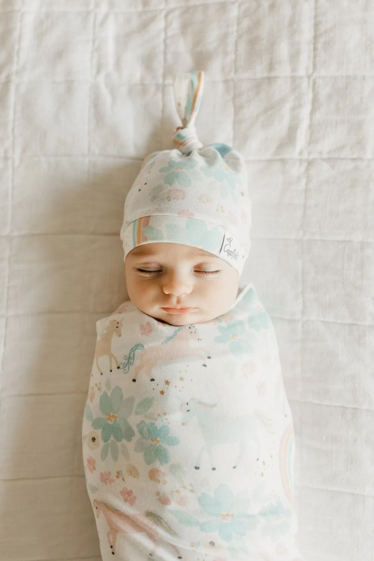 Copper Pearl Whimsy Top Knot Hat