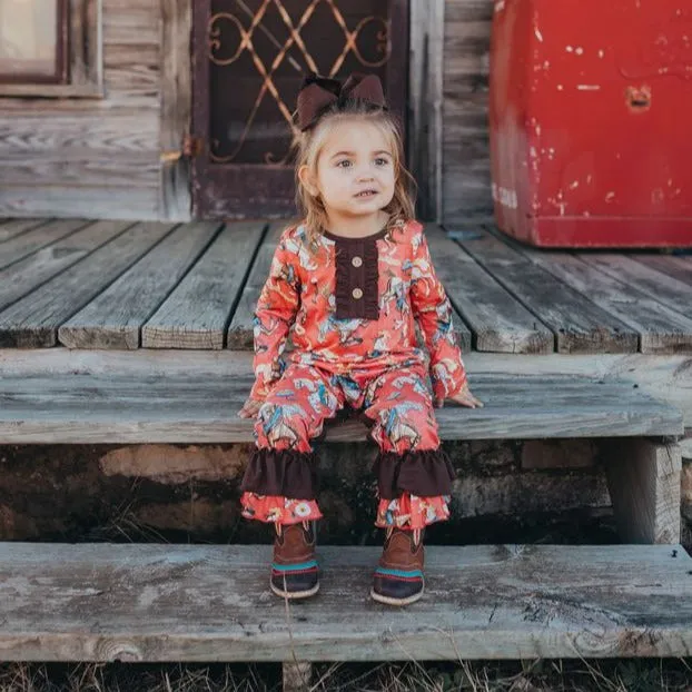 Cowgirl Thing Long Sleeve Romper Baby (0M-2T)
