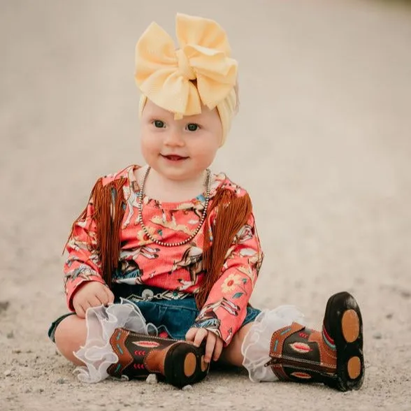 Cowgirl Thing w/t Fringe Onesie Baby (0-18m)