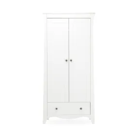 CuddleCo Clara 2-Door Double Wardrobe - White