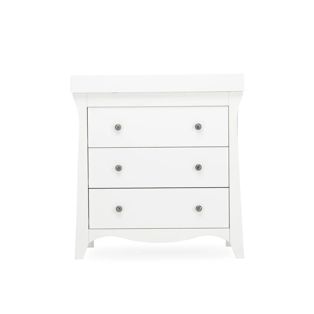 CuddleCo Clara 3-Drawer Dresser   Changer - White