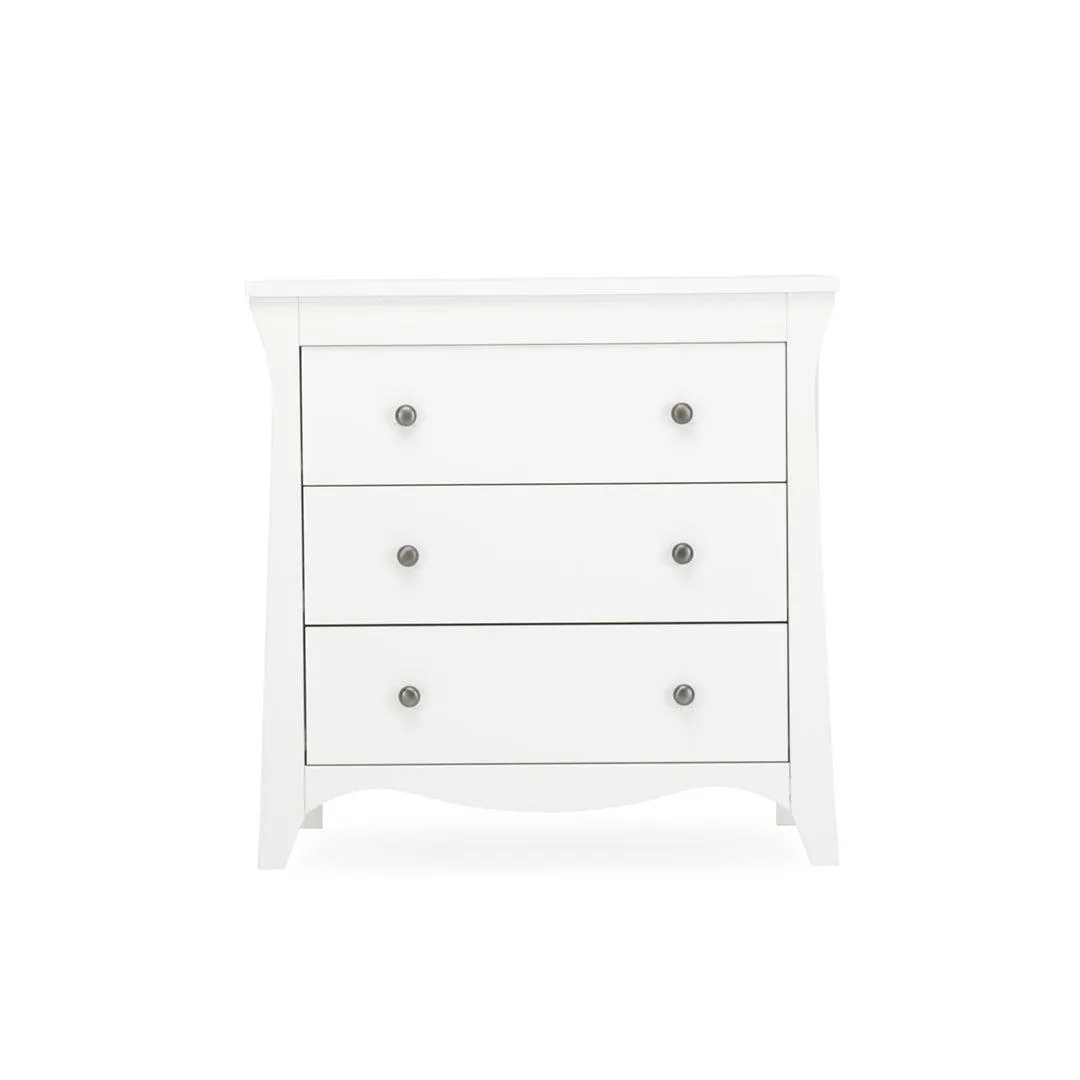 CuddleCo Clara 3-Drawer Dresser   Changer - White