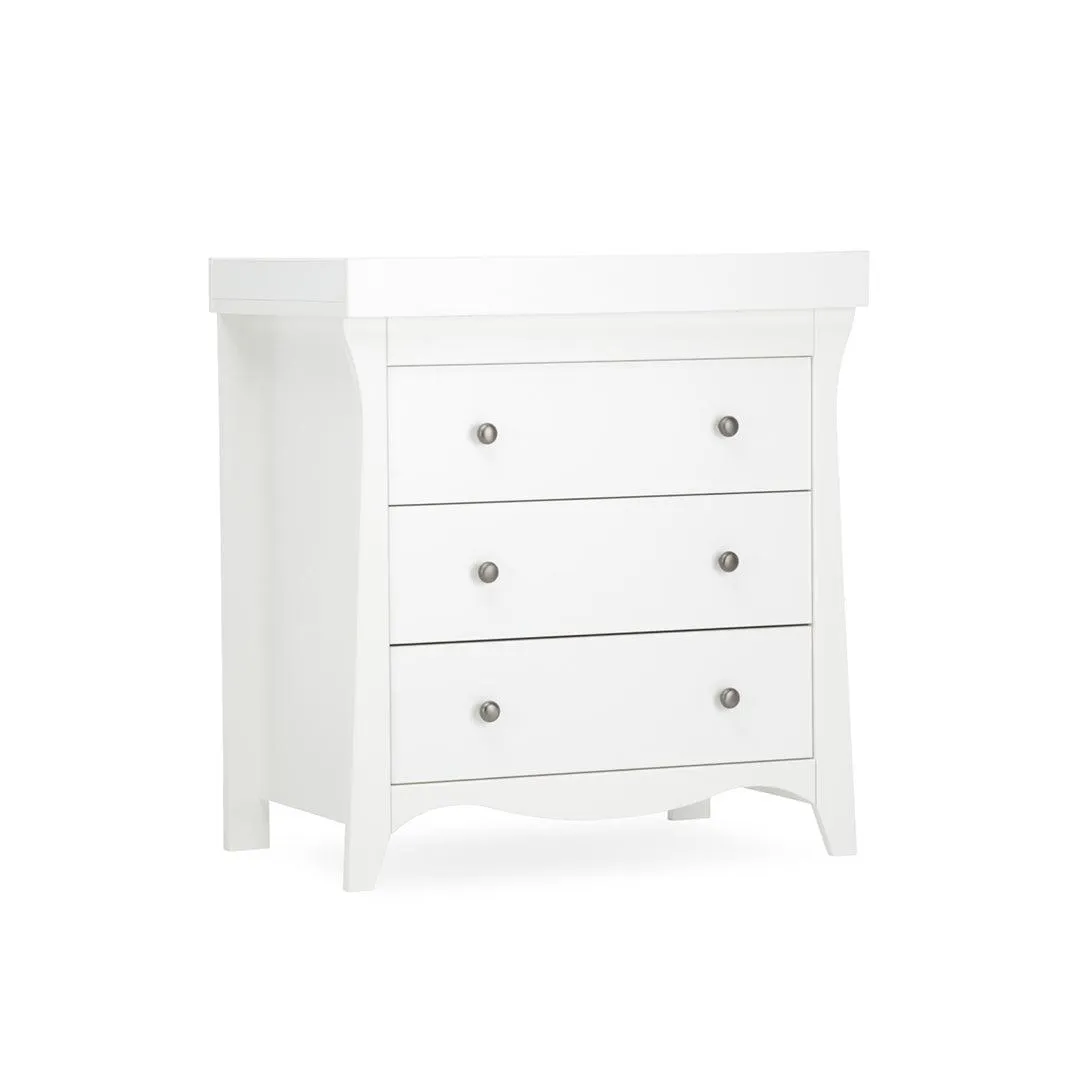CuddleCo Clara 3-Drawer Dresser   Changer - White