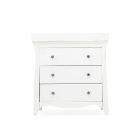 CuddleCo Clara 3-Drawer Dresser   Changer - White