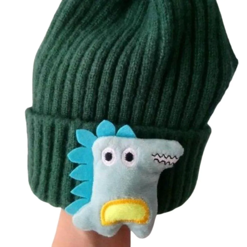 Cute Dinosaur Knitted Baby Hat Cartoon Warm Kids Girl Boy Beanie Autumn Winter Children Toddler Cap Bonnet Enfant Unisex Monster