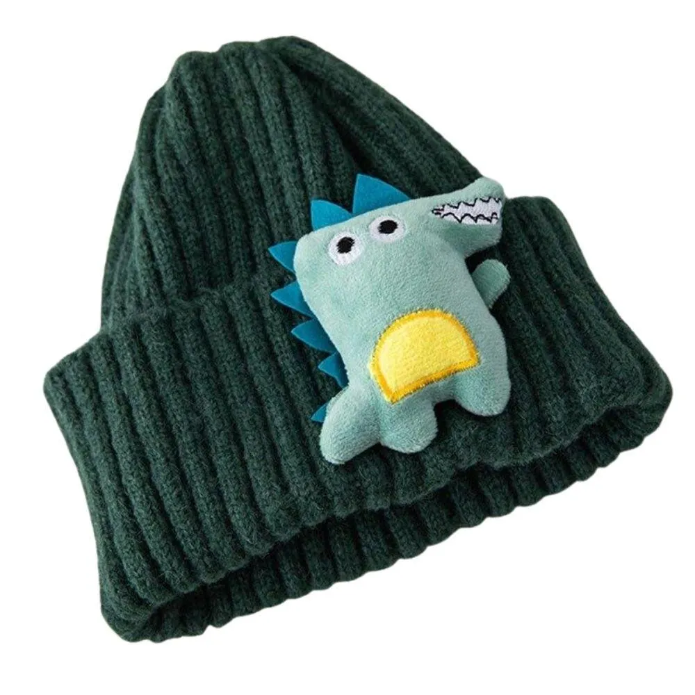 Cute Dinosaur Knitted Baby Hat Cartoon Warm Kids Girl Boy Beanie Autumn Winter Children Toddler Cap Bonnet Enfant Unisex Monster