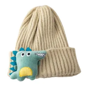 Cute Dinosaur Knitted Baby Hat Cartoon Warm Kids Girl Boy Beanie Autumn Winter Children Toddler Cap Bonnet Enfant Unisex Monster