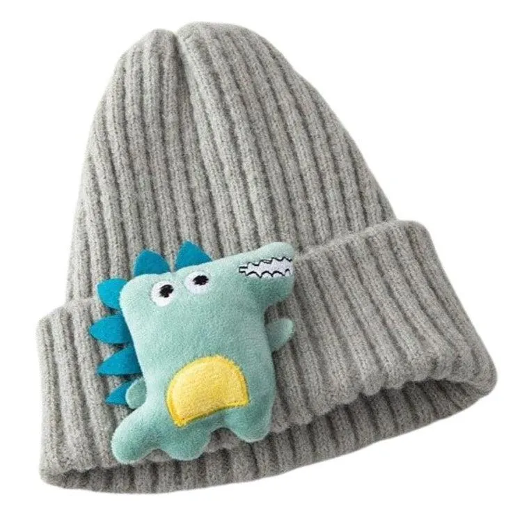 Cute Dinosaur Knitted Baby Hat Cartoon Warm Kids Girl Boy Beanie Autumn Winter Children Toddler Cap Bonnet Enfant Unisex Monster