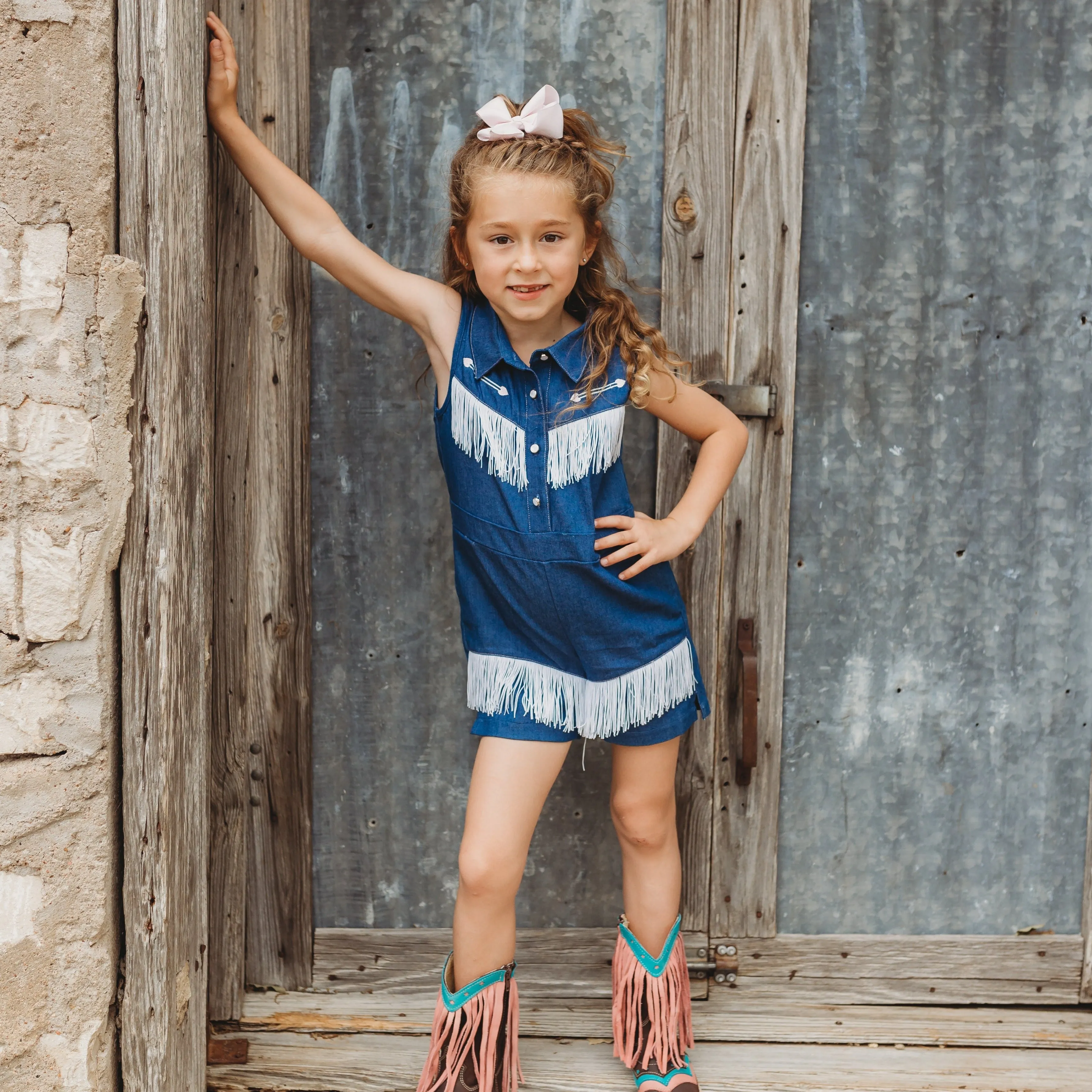 Denim Vintage Romper Baby (0-18M)