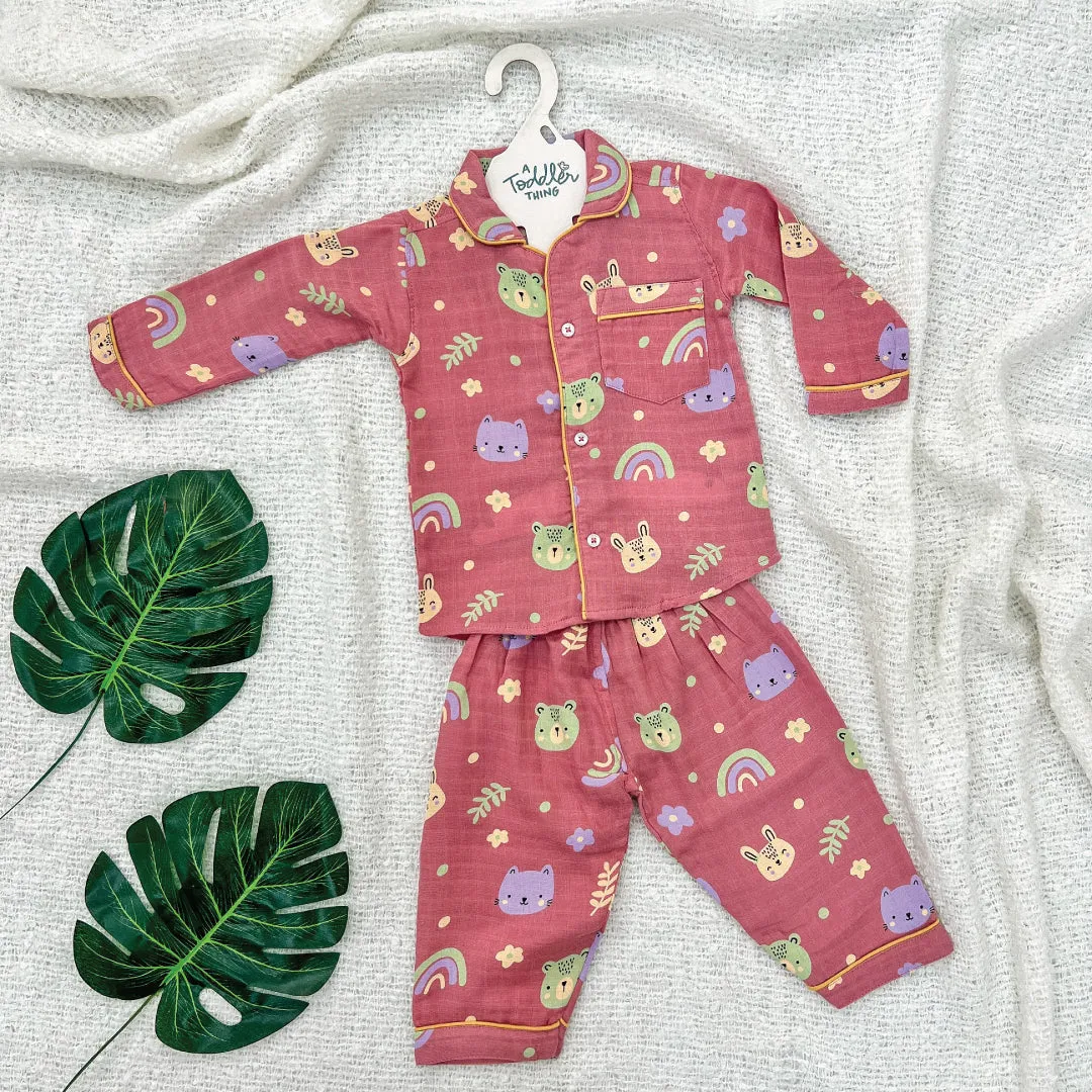 Dreamy Garden - Muslin Full Sleeve Sleep Suit for babies and kids (Unisex)