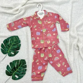 Dreamy Garden - Muslin Full Sleeve Sleep Suit for babies and kids (Unisex)