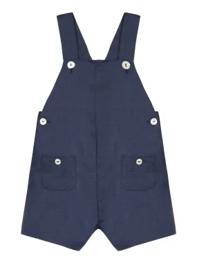 Dungarees - Navy linen