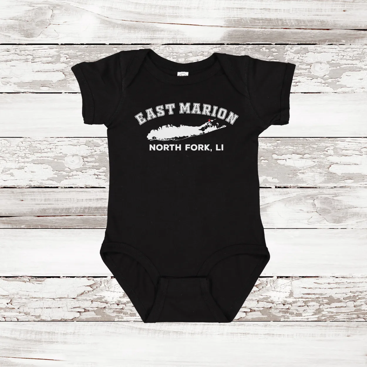 East Marion North Fork LI Baby Onesie | Classic Colors