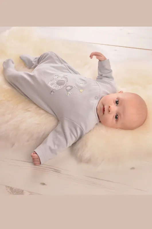 Elephant Cotton Sleepsuit