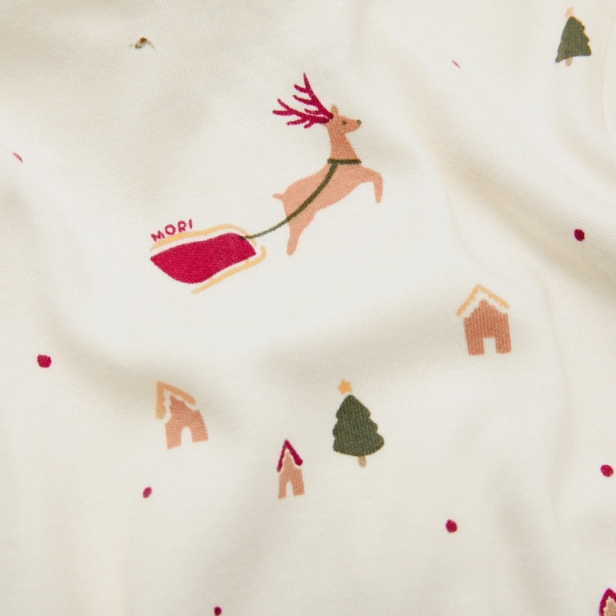 Festive Print Clever Zip Sleepsuit