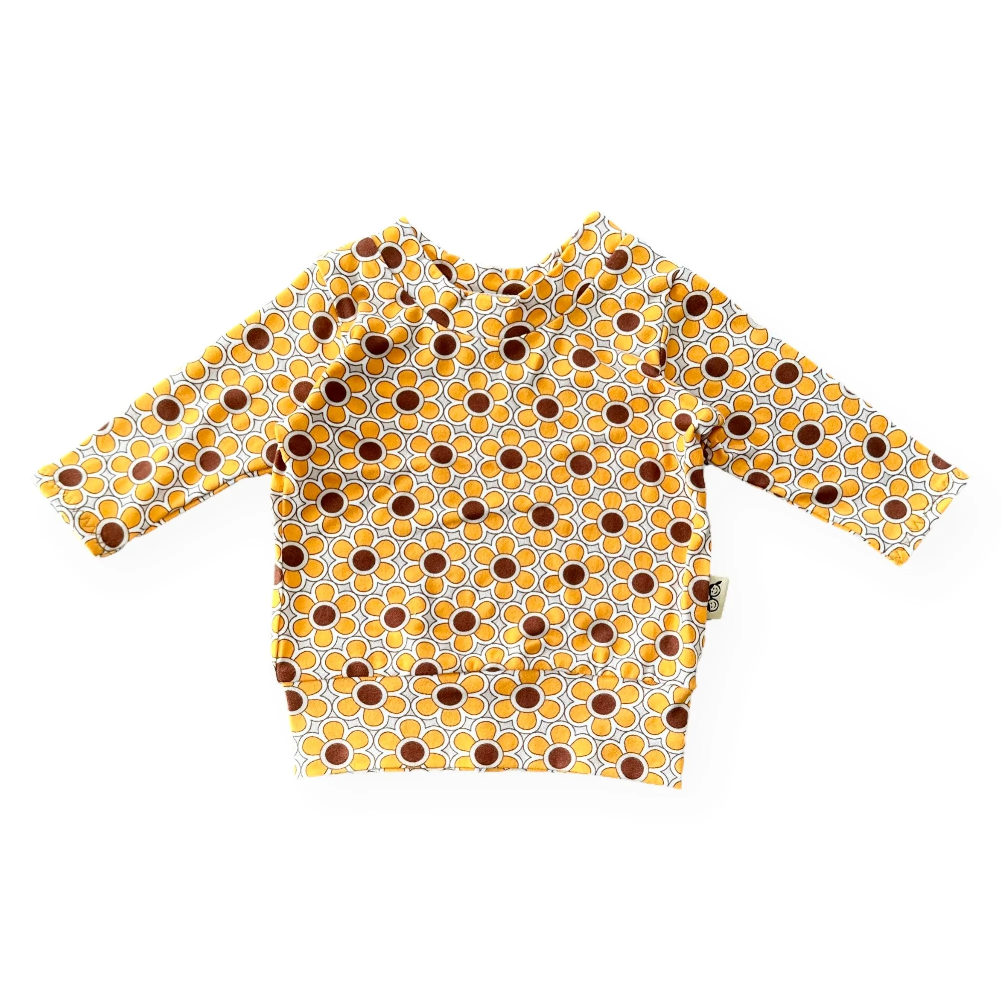 Funky Florals in Mustard Lounge Top