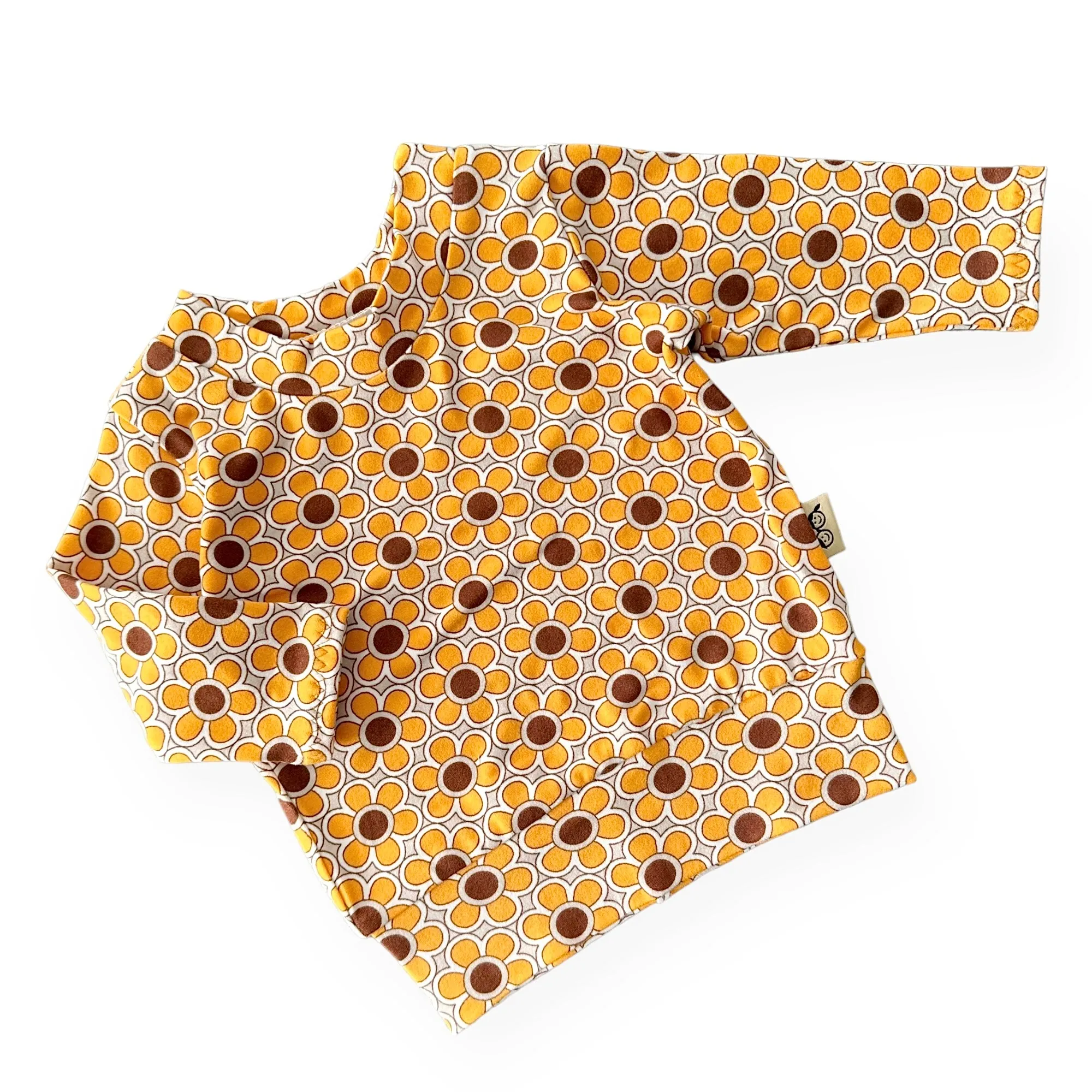 Funky Florals in Mustard Lounge Top