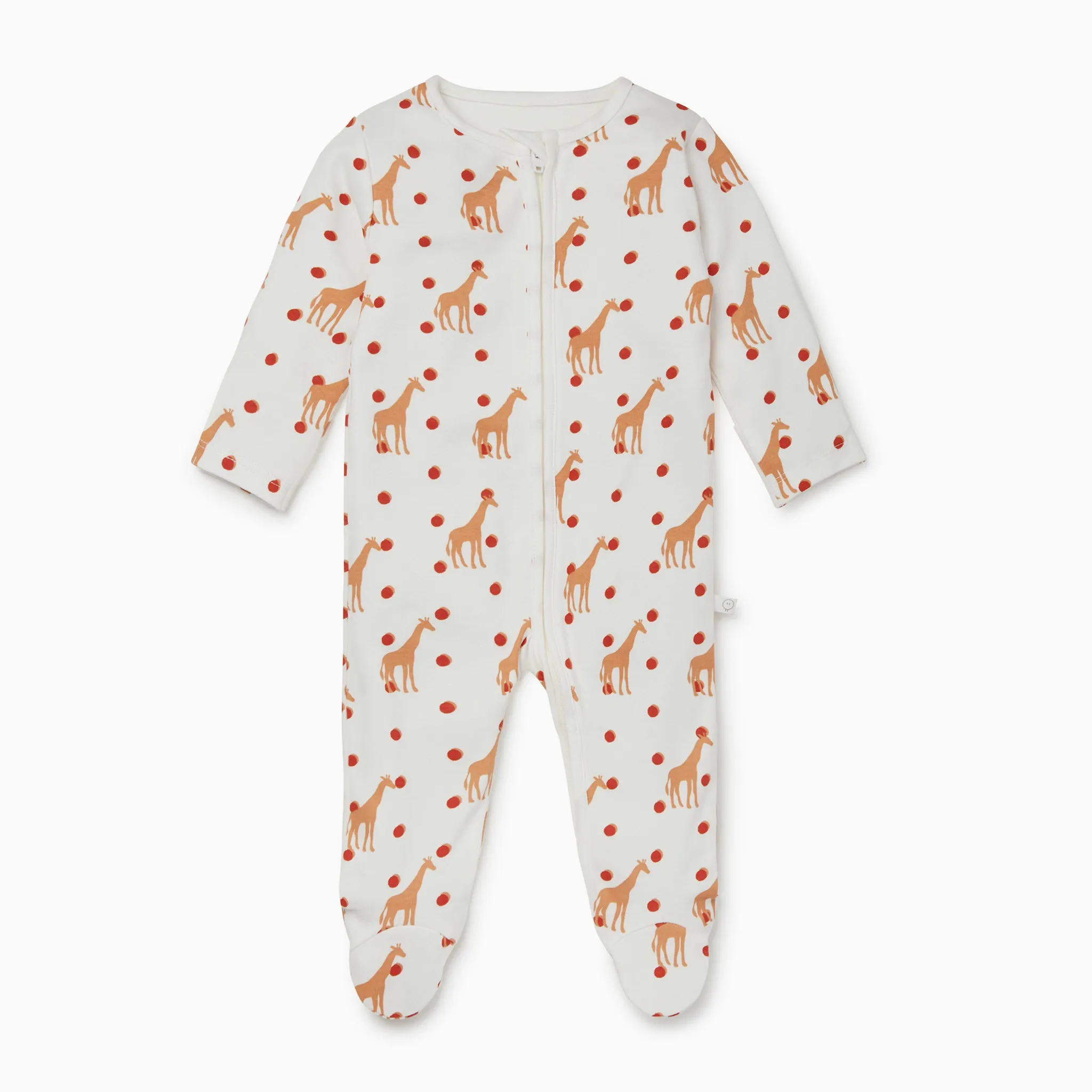 Giraffe Zip-Up Sleepsuit Twin Set