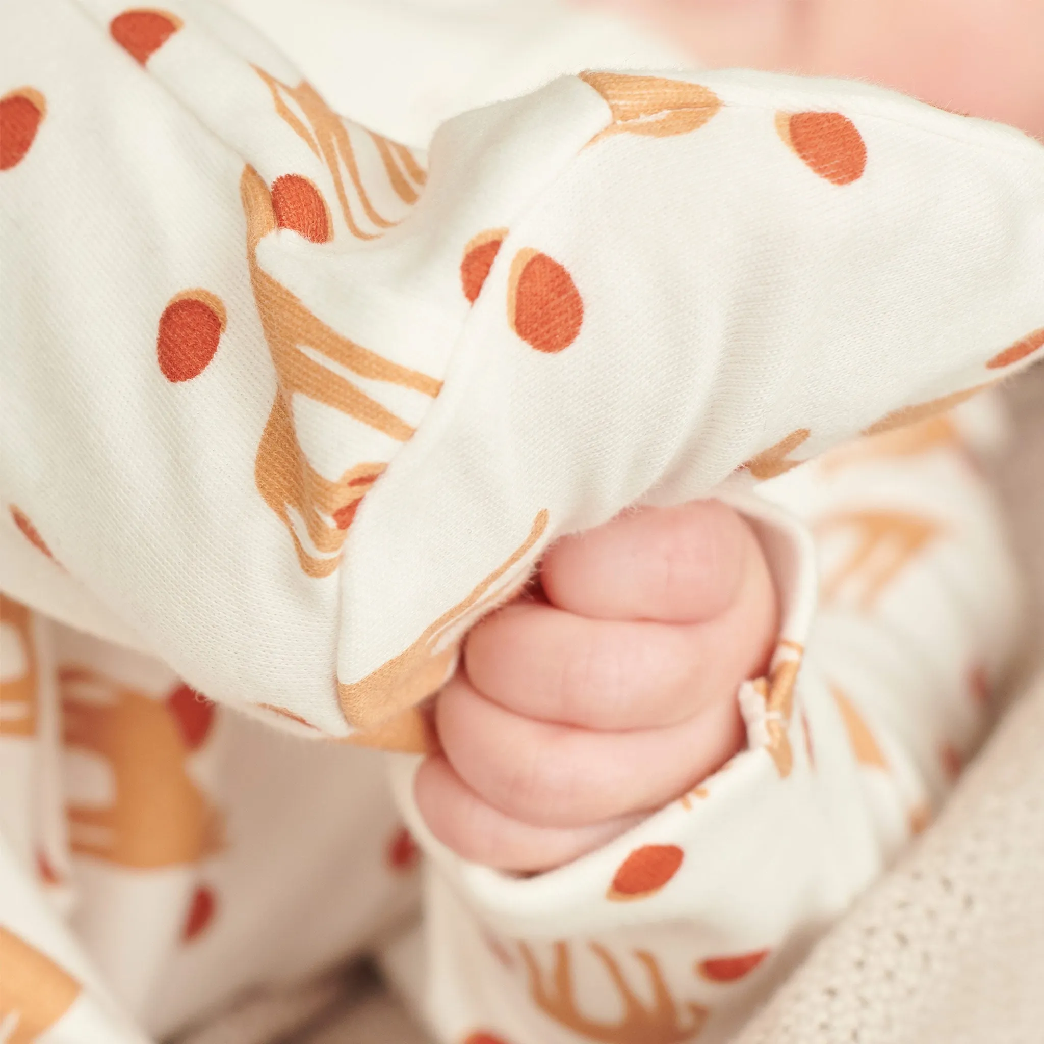 Giraffe Zip-Up Sleepsuit Twin Set